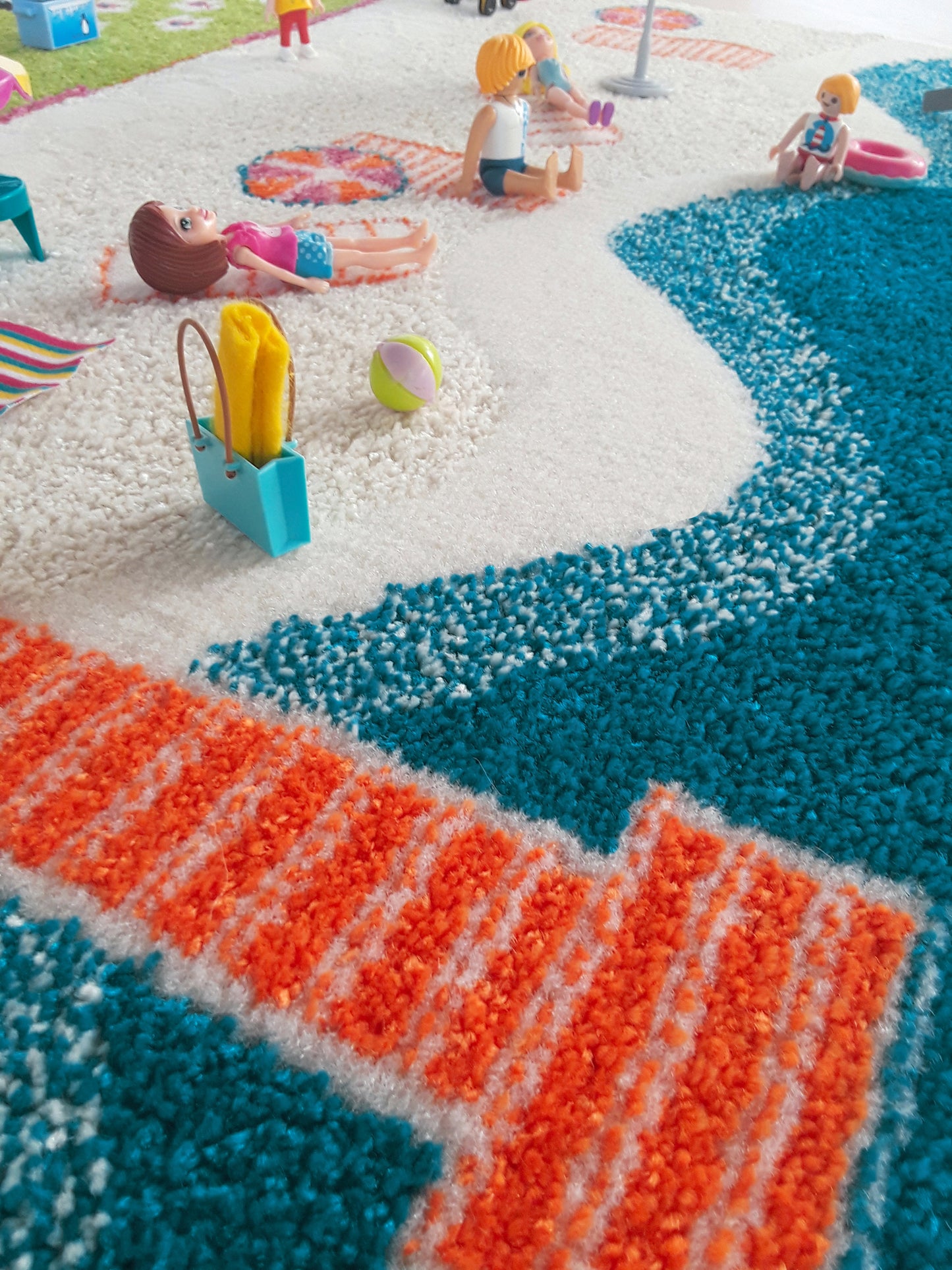 3D-Spielteppich "Strandhäuser"