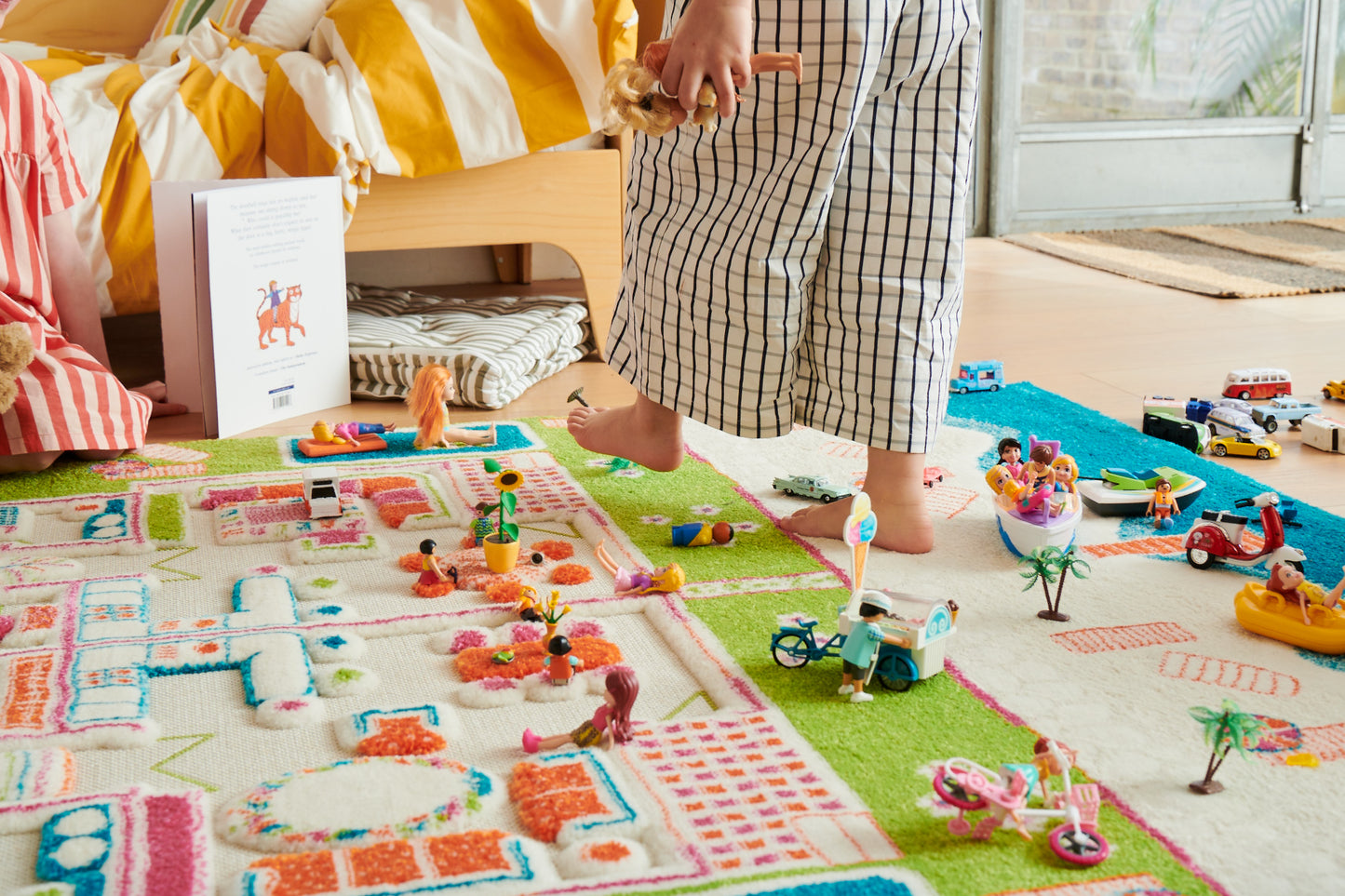 3D-Spielteppich "Strandhäuser"