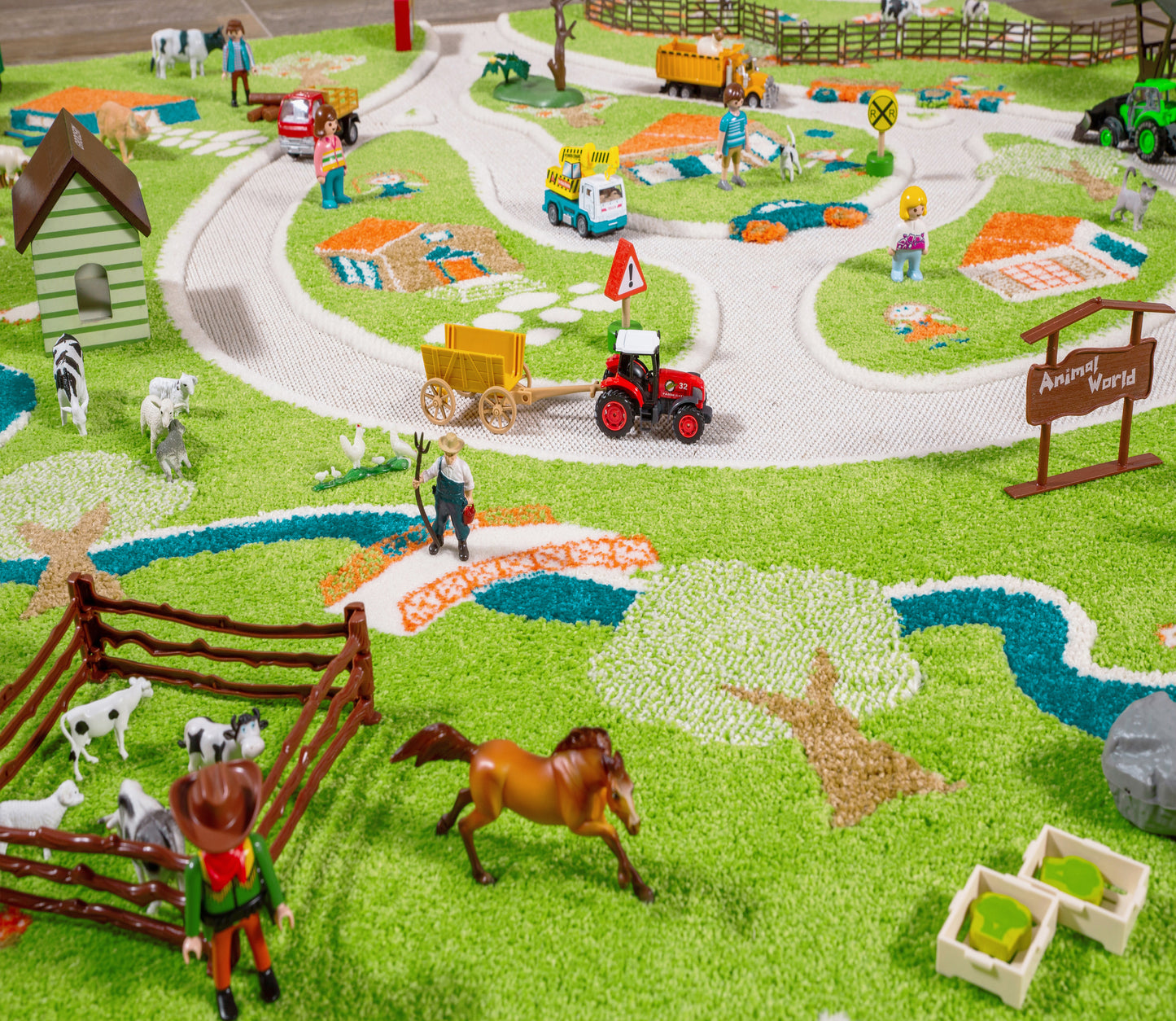 3D-Spielteppich "Bauernhof"