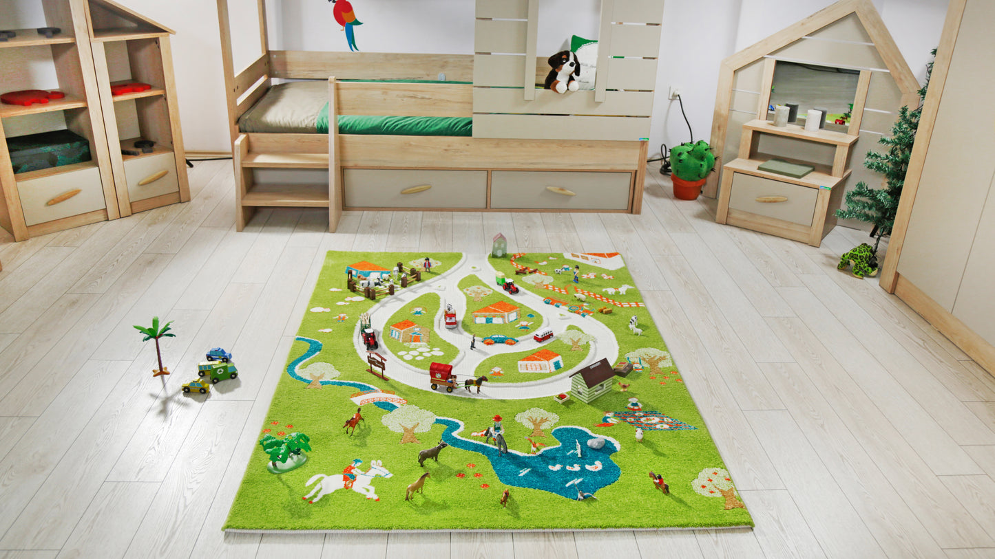 3D-Spielteppich "Bauernhof"