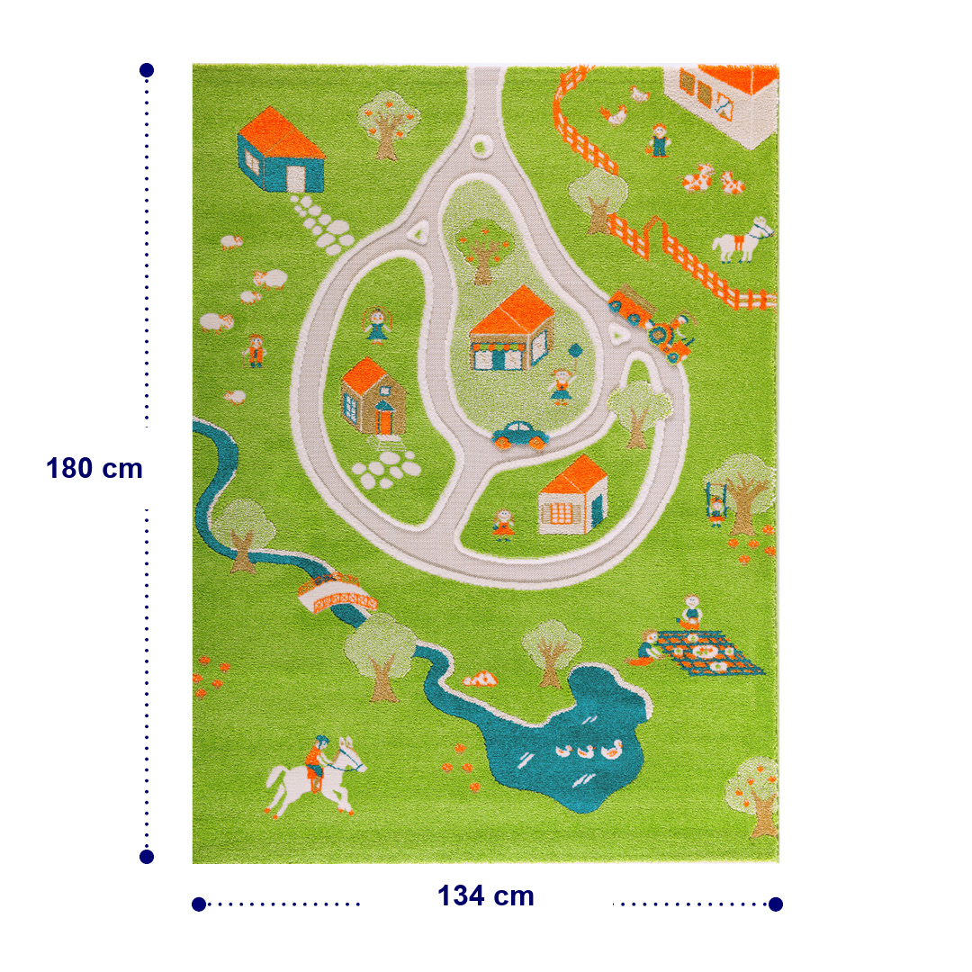 IVI 3D-Spielteppich "Bauernhof"